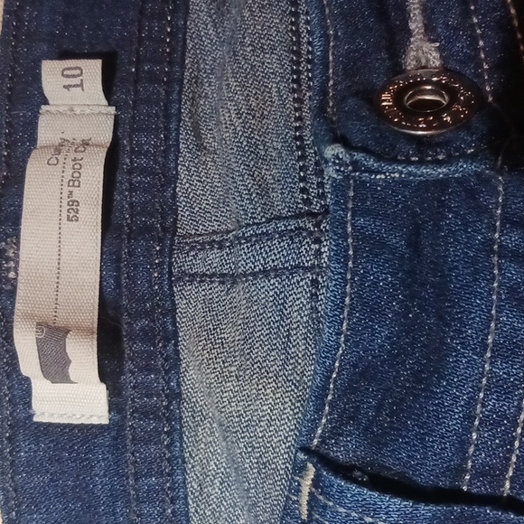 Levis Jeans Womens 10 Blue Denim Pants 529 Curvy Boot Cut Red Tab - Picture 2 of 4